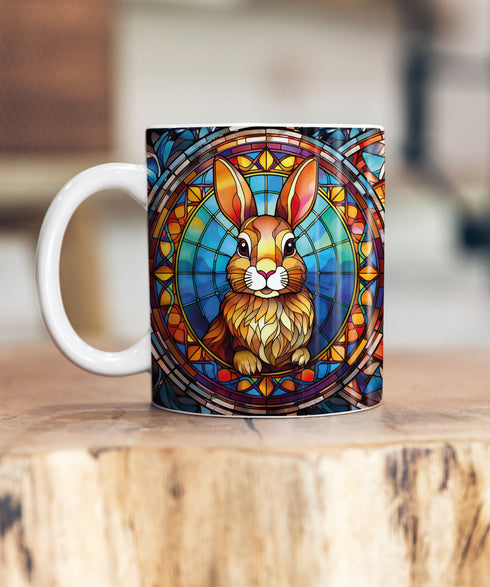 Rabbit Suncatcher Artwork Ceramic Mug
